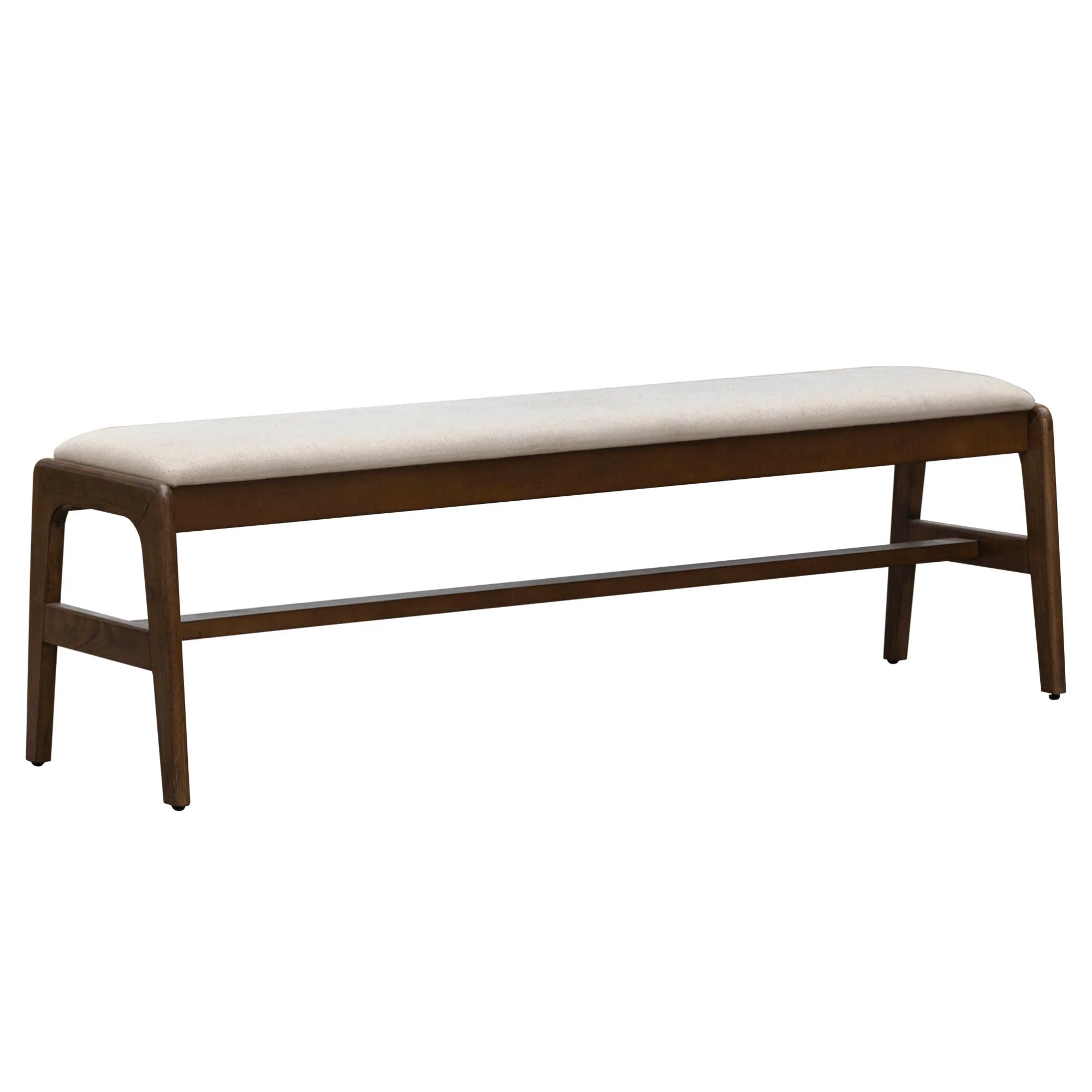 Remix Upholstered Bench - Cream