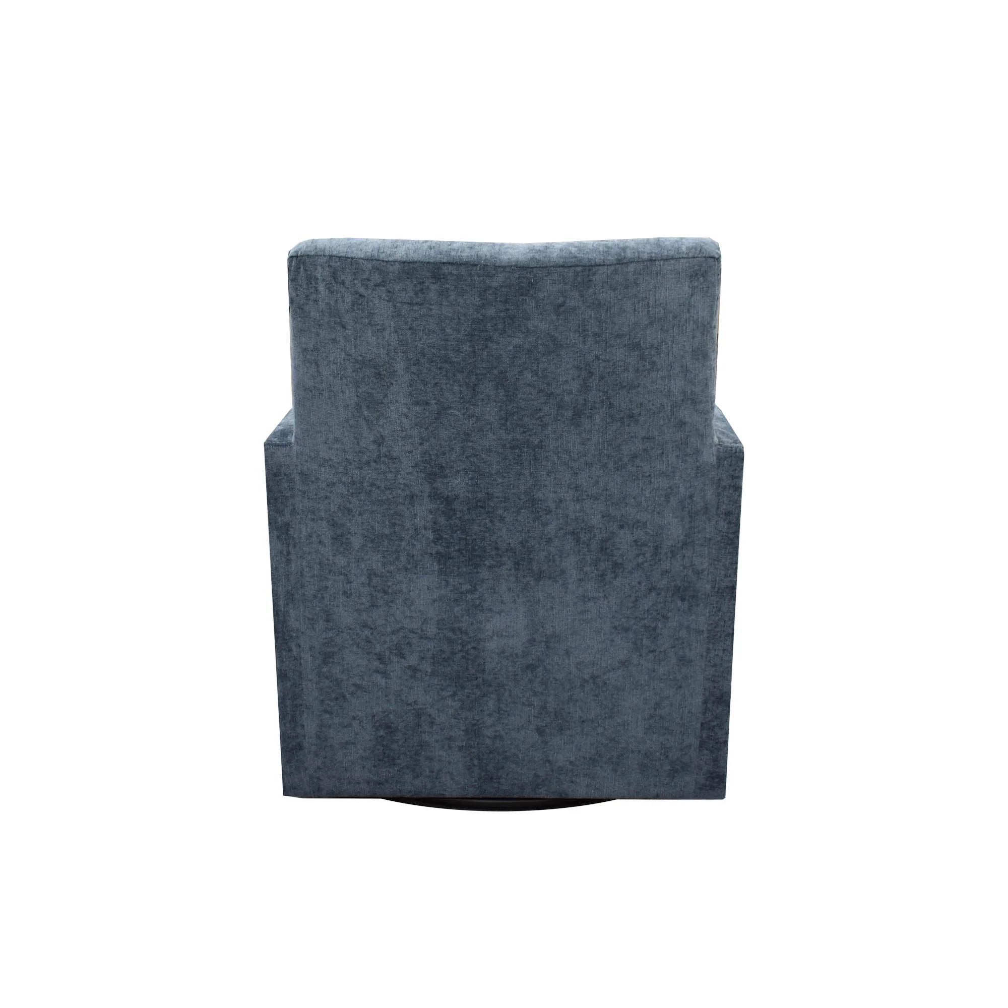 Riley Swivel Club Chair - Aqua Chenille - Image 7