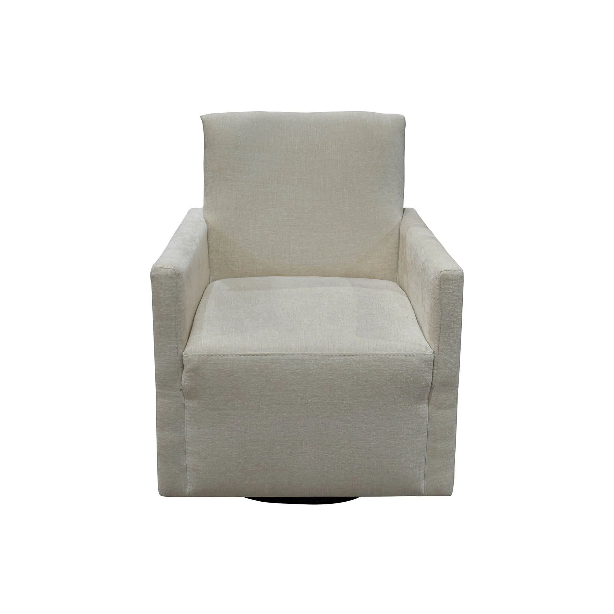 Riley Swivel Club Chair - Ivory - Image 6