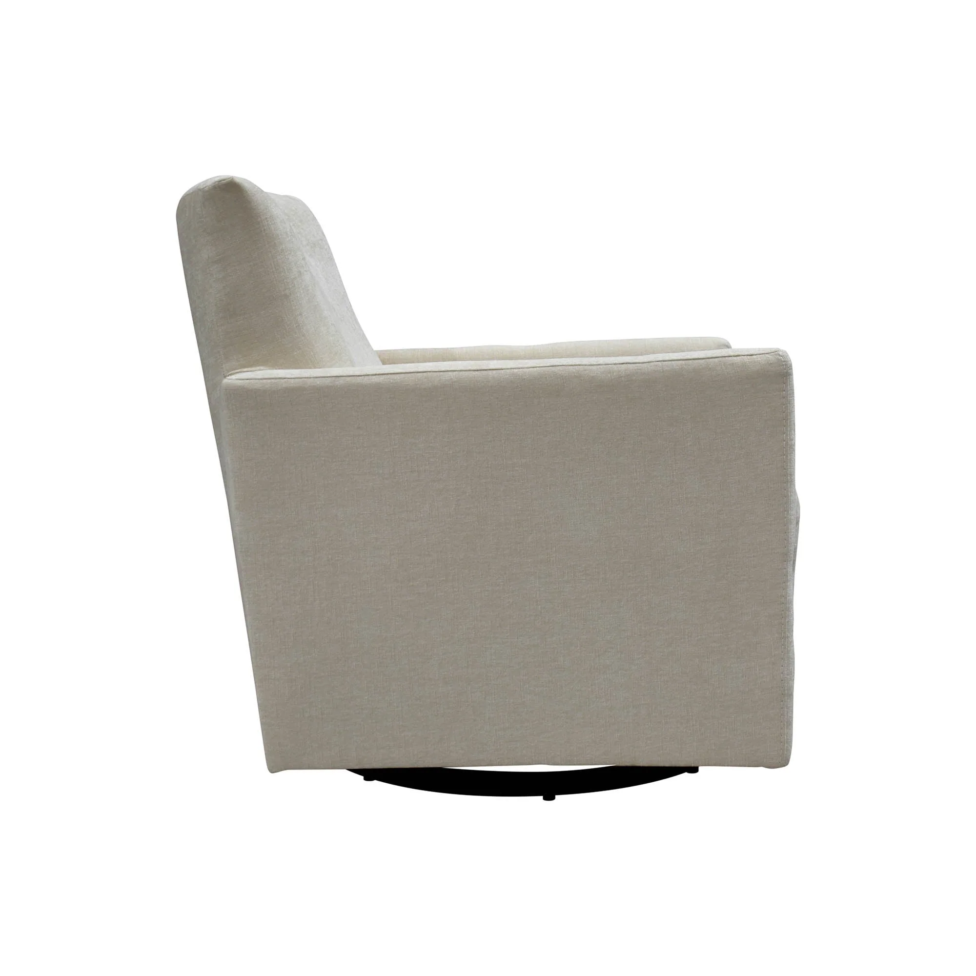 Riley Swivel Club Chair - Ivory - Image 7