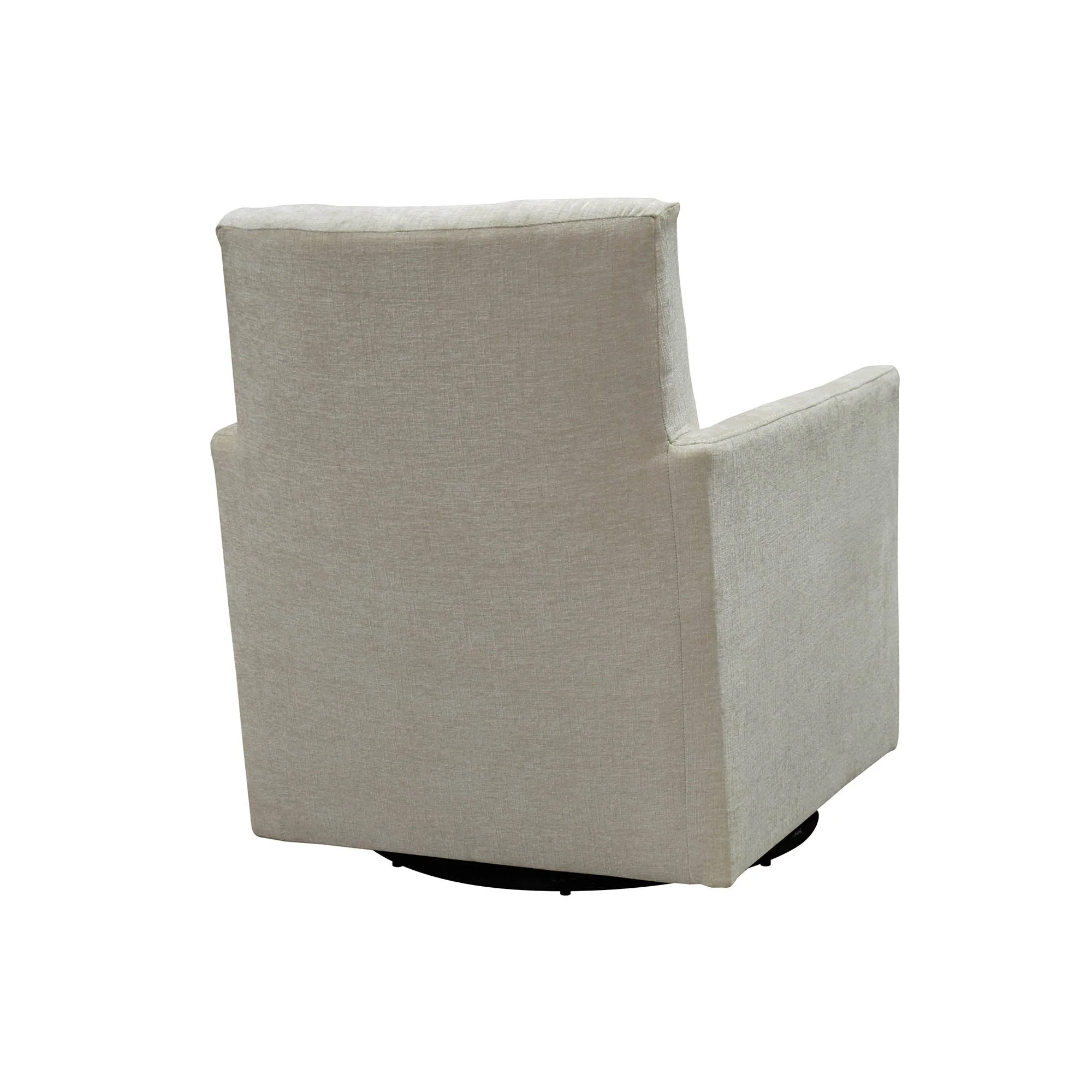 Riley Swivel Club Chair - Ivory - Image 9