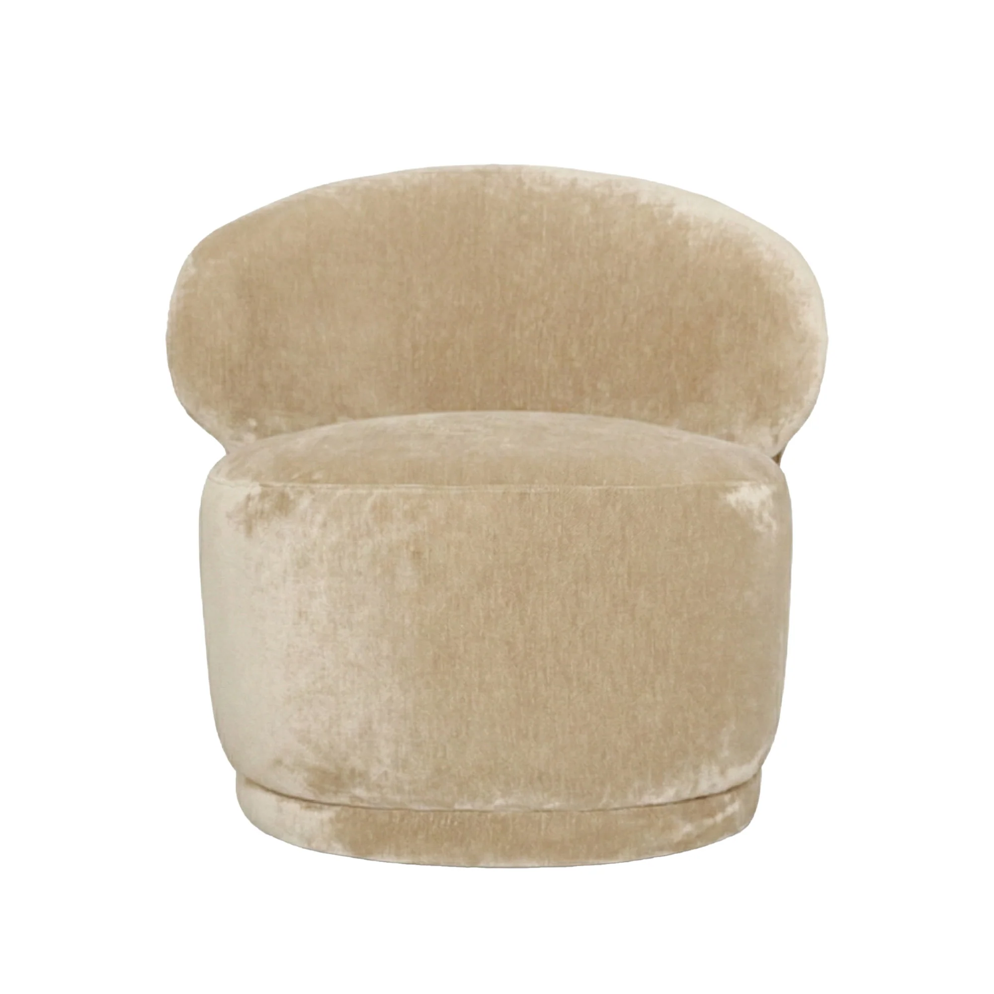 Rollo Club Chair - Distressed Velvet Natural - Image 4