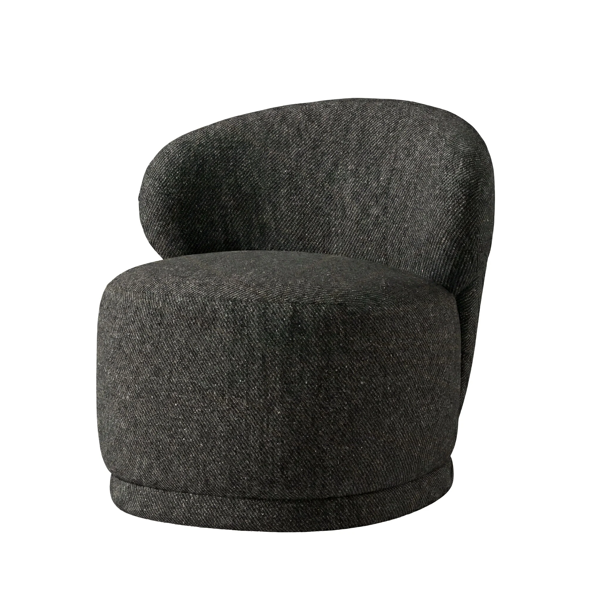 Rollo Club Chair - Twill Charcoal