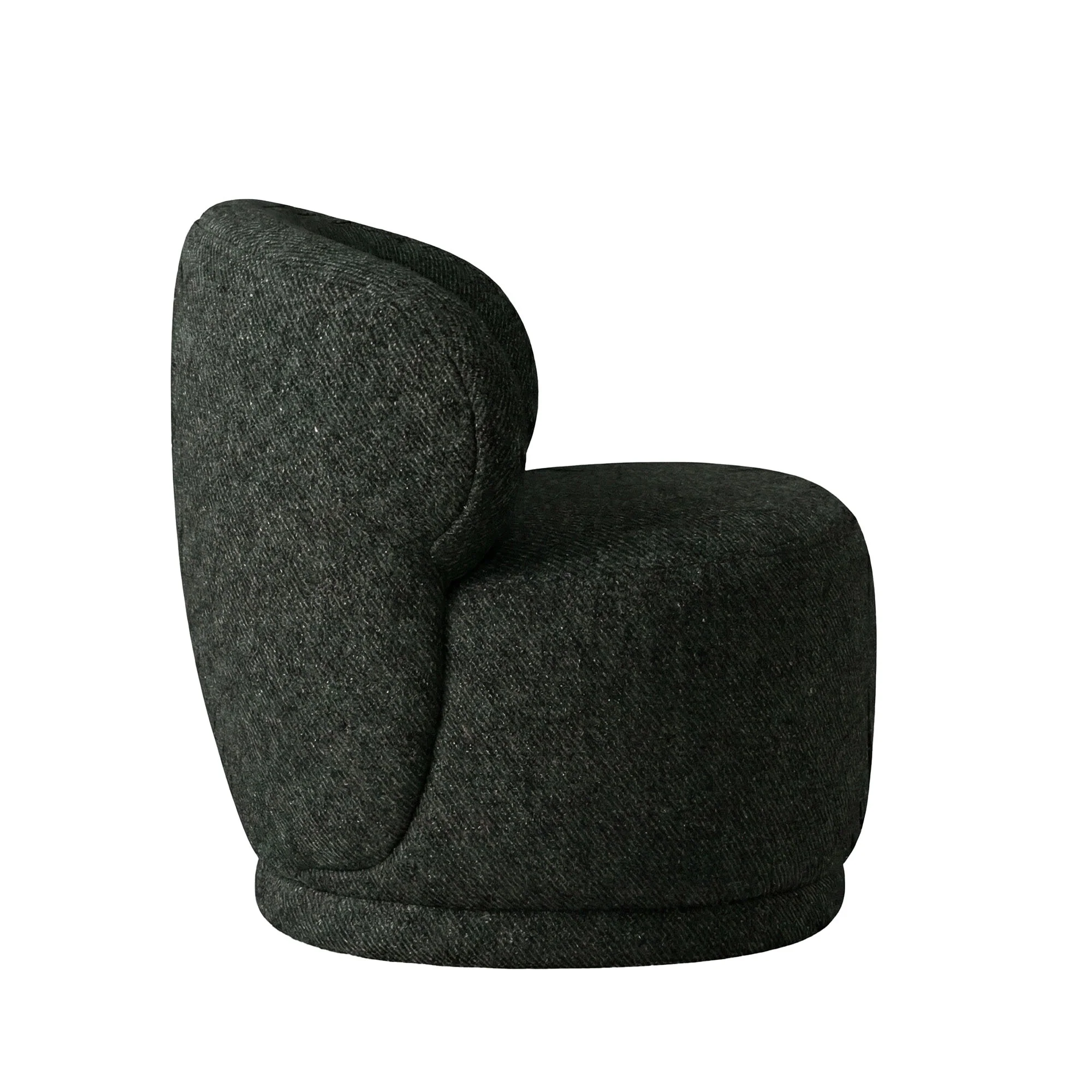 Rollo Club Chair - Twill Charcoal - Image 5