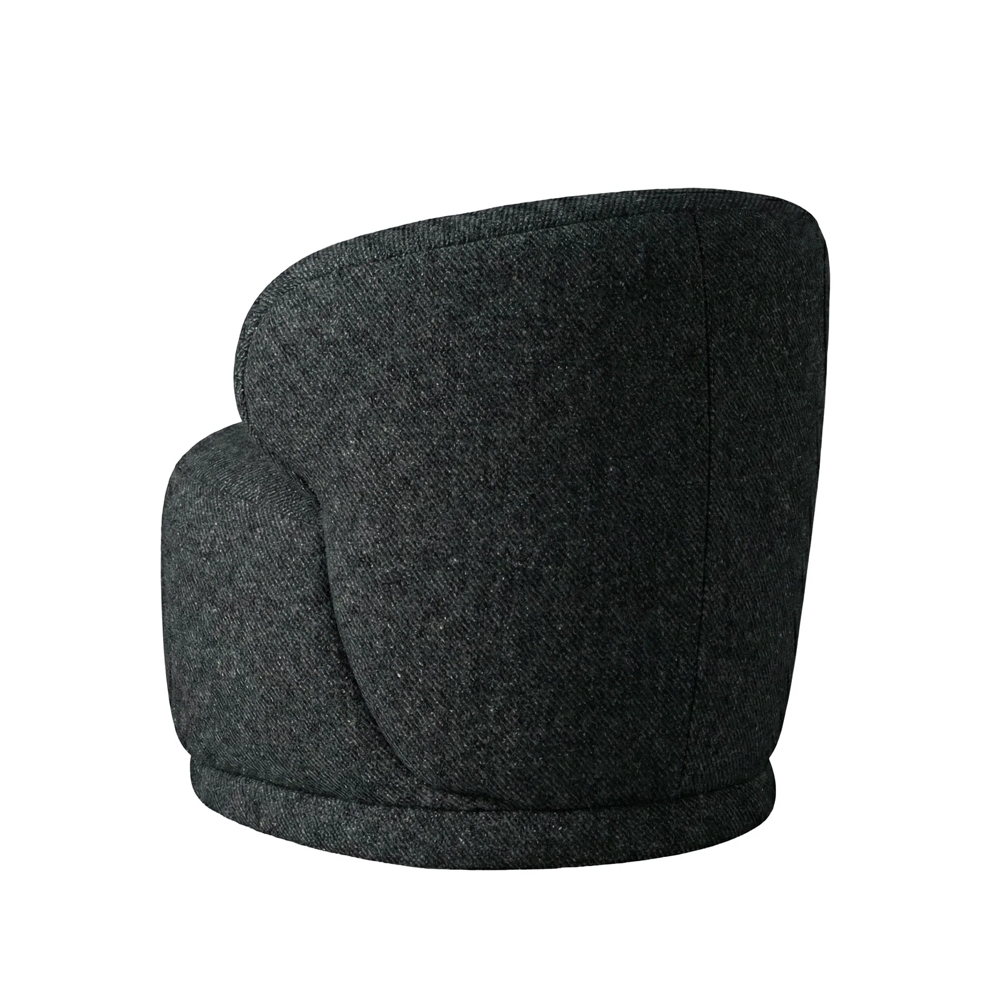 Rollo Club Chair - Twill Charcoal - Image 6