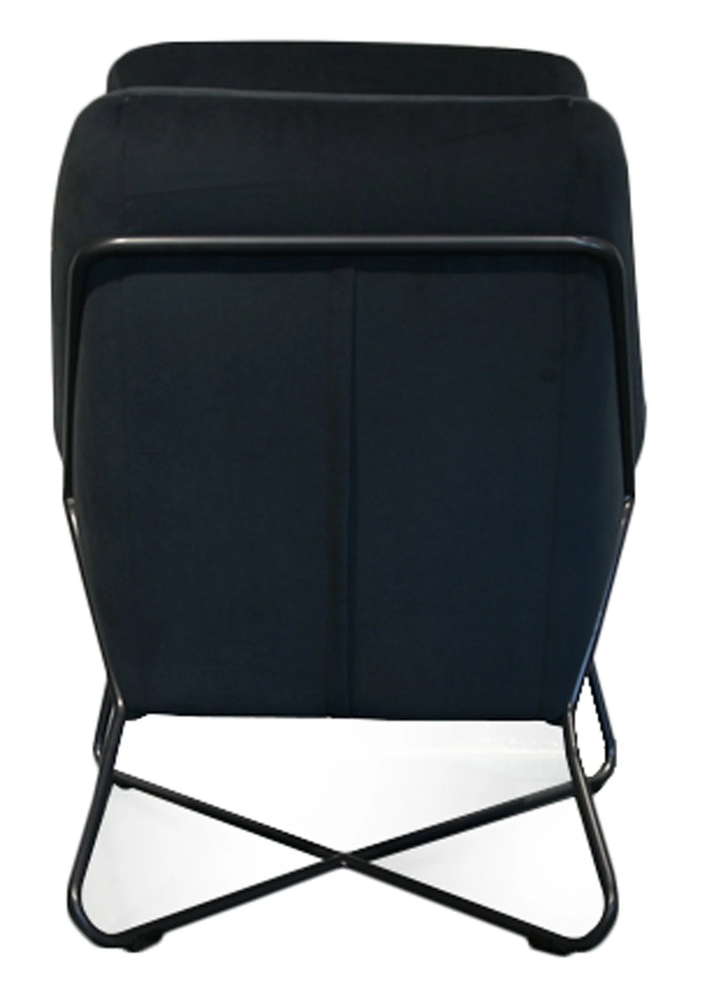 Romeo Lounge Chair - Dark Grey Velvet - Image 6