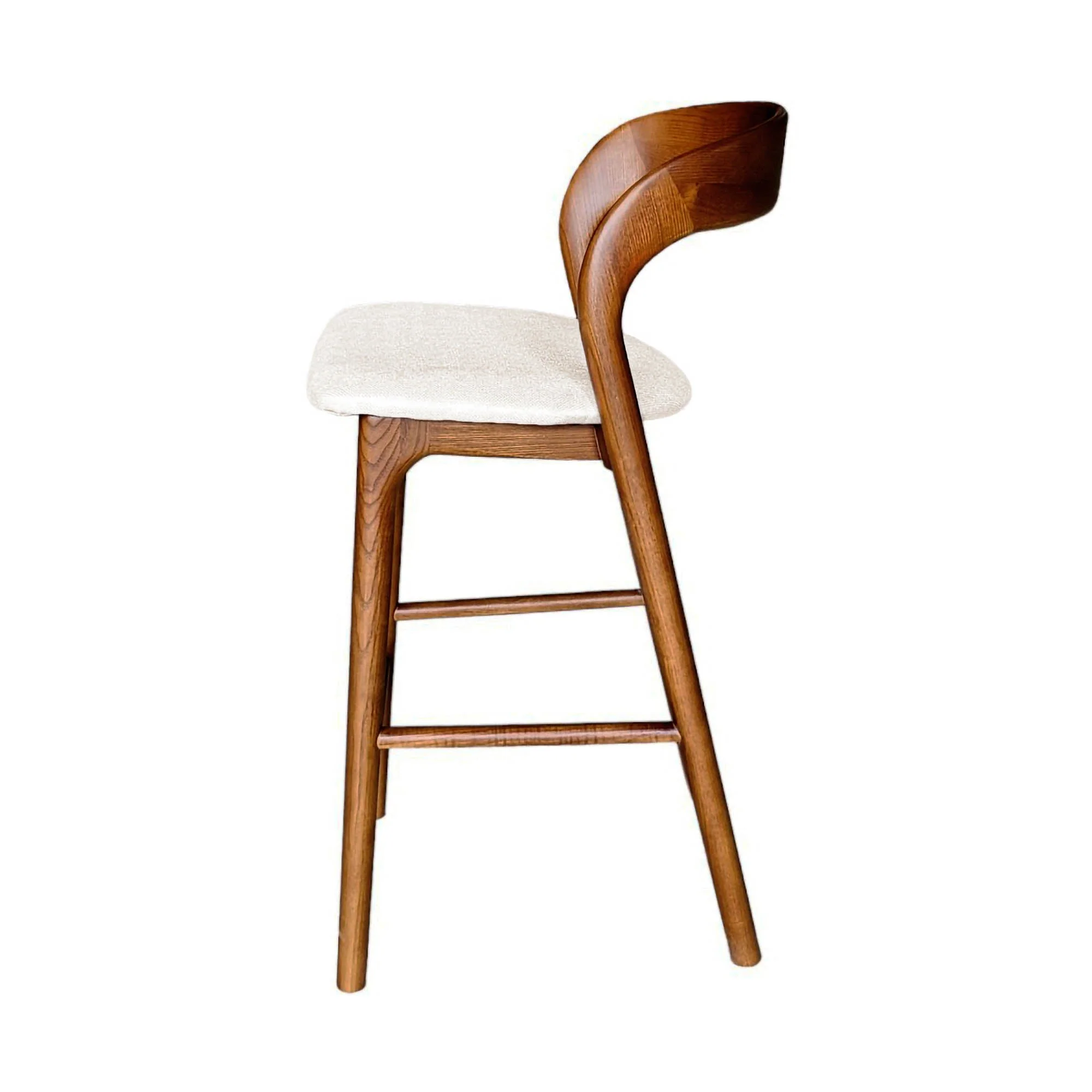 Rotondo Counter Stool - Walnut Brown - Image 11