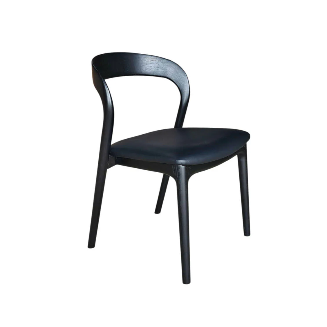 Rotondo Dining Chair - Black w/ PU Seat - Image 10