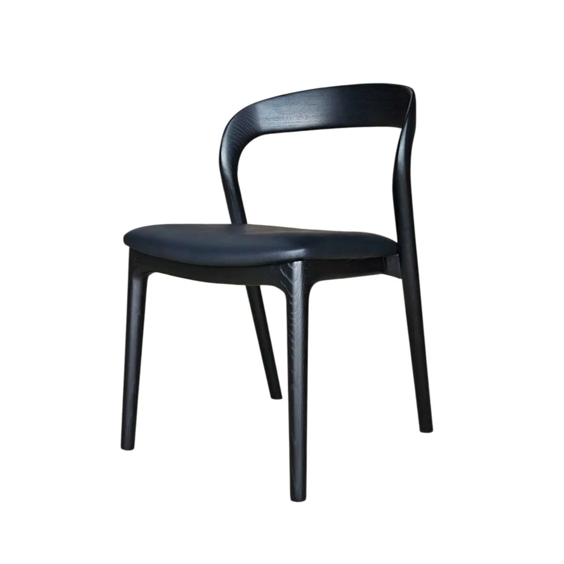 Rotondo Dining Chair - Black w/ PU Seat - Image 11