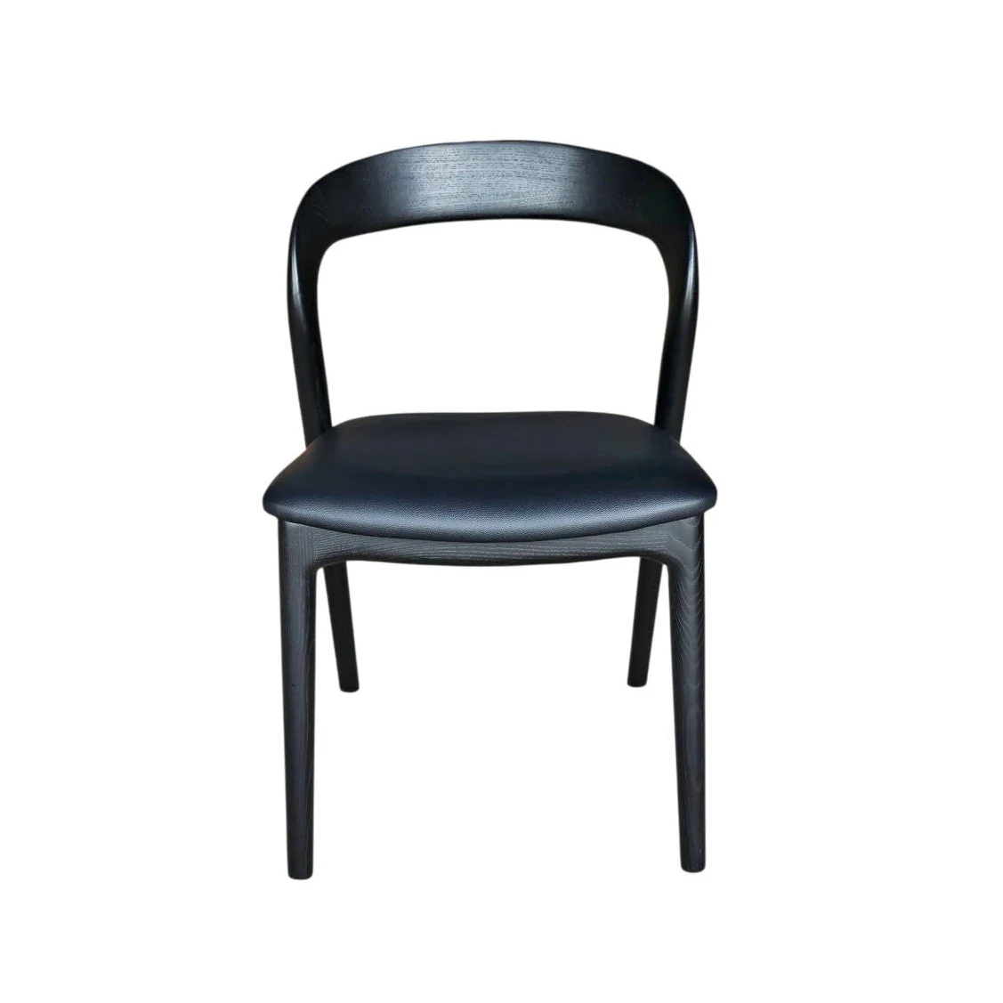 Rotondo Dining Chair - Black w/ PU Seat - Image 4