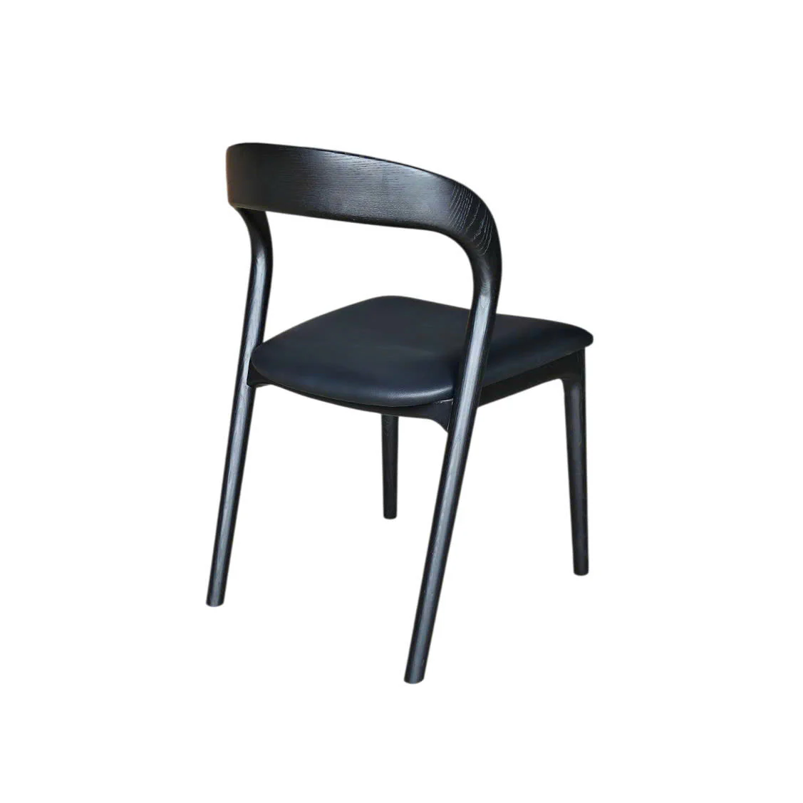 Rotondo Dining Chair - Black w/ PU Seat - Image 6