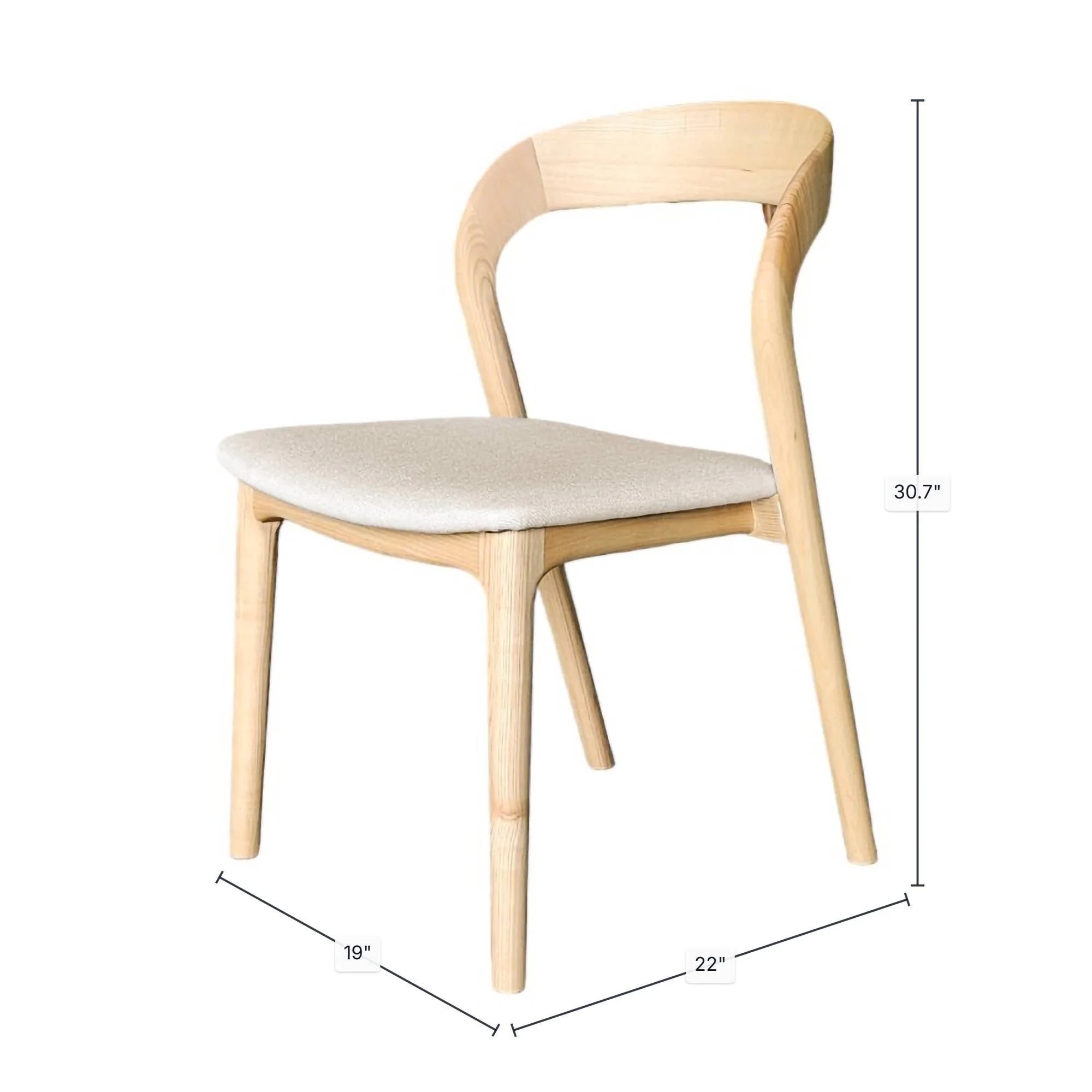 Rotondo Dining Chair - Natural - Image 3