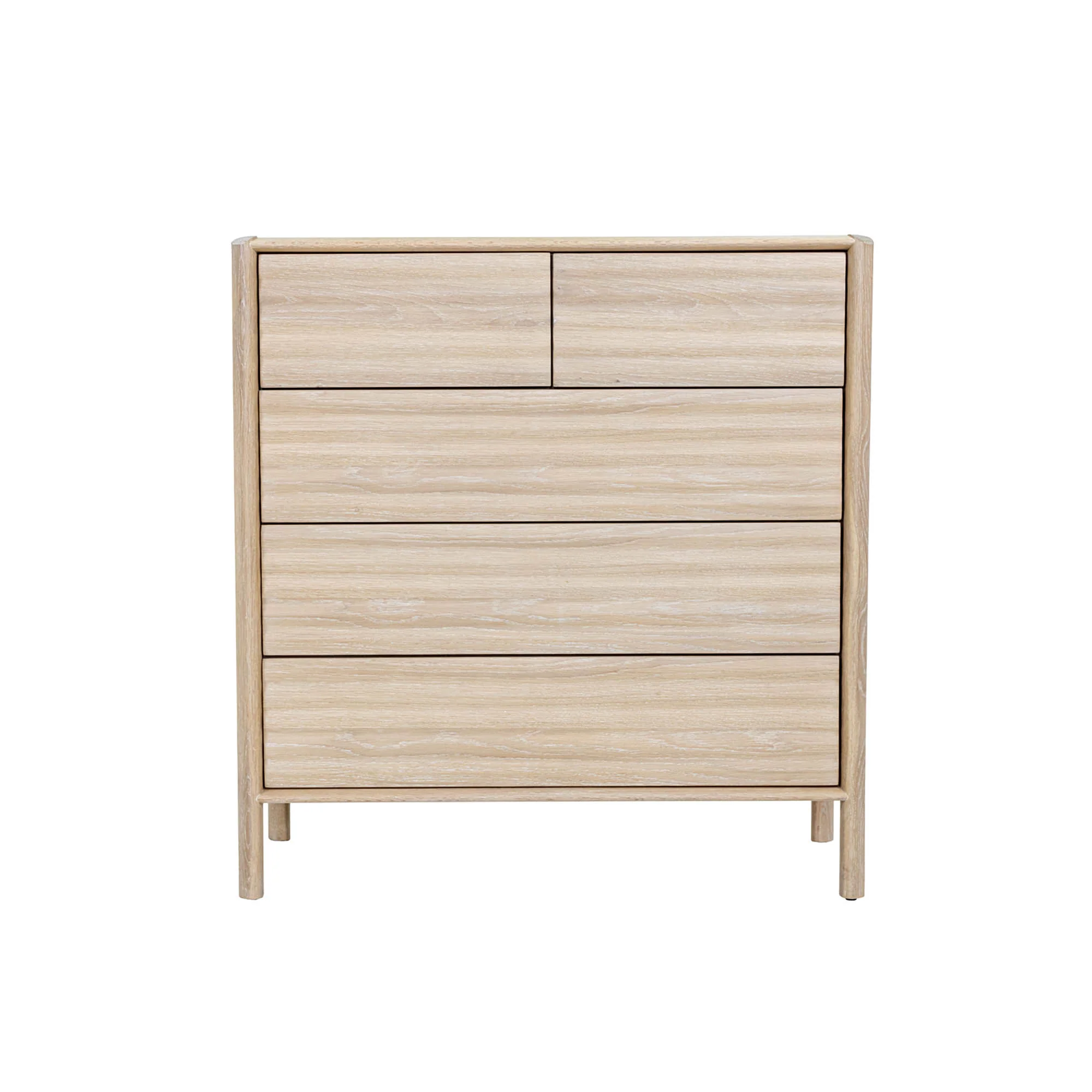 Runway 5 Drawer Chest - Light Oak - Image 4