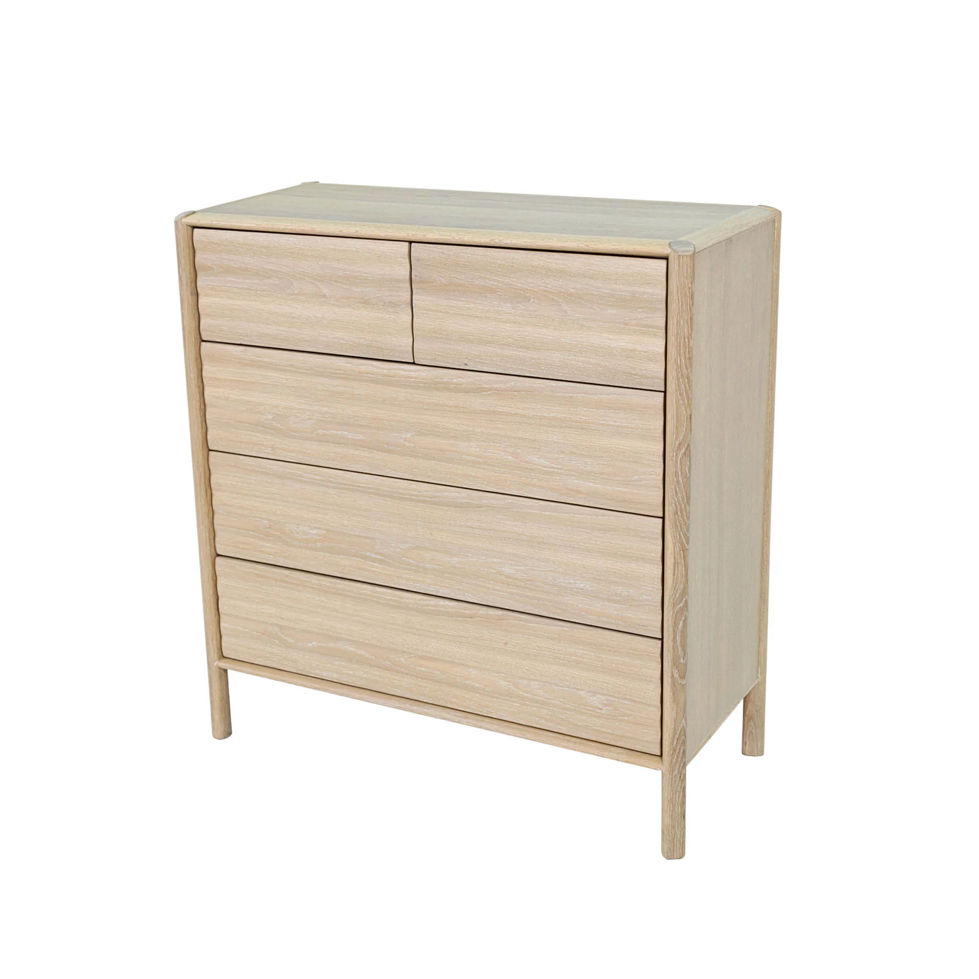 Runway 5 Drawer Chest - Light Oak - Image 8