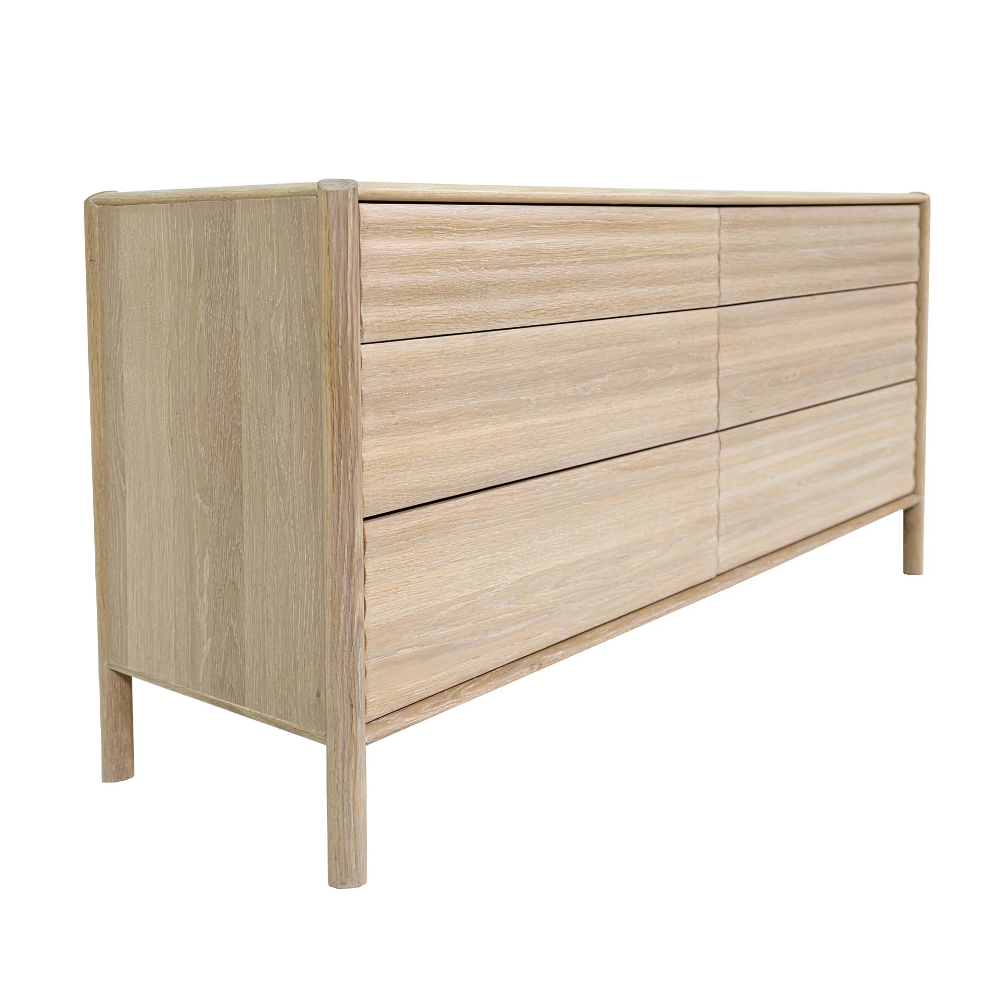 Runway 6 Drawer Dresser - Light Oak - Image 11