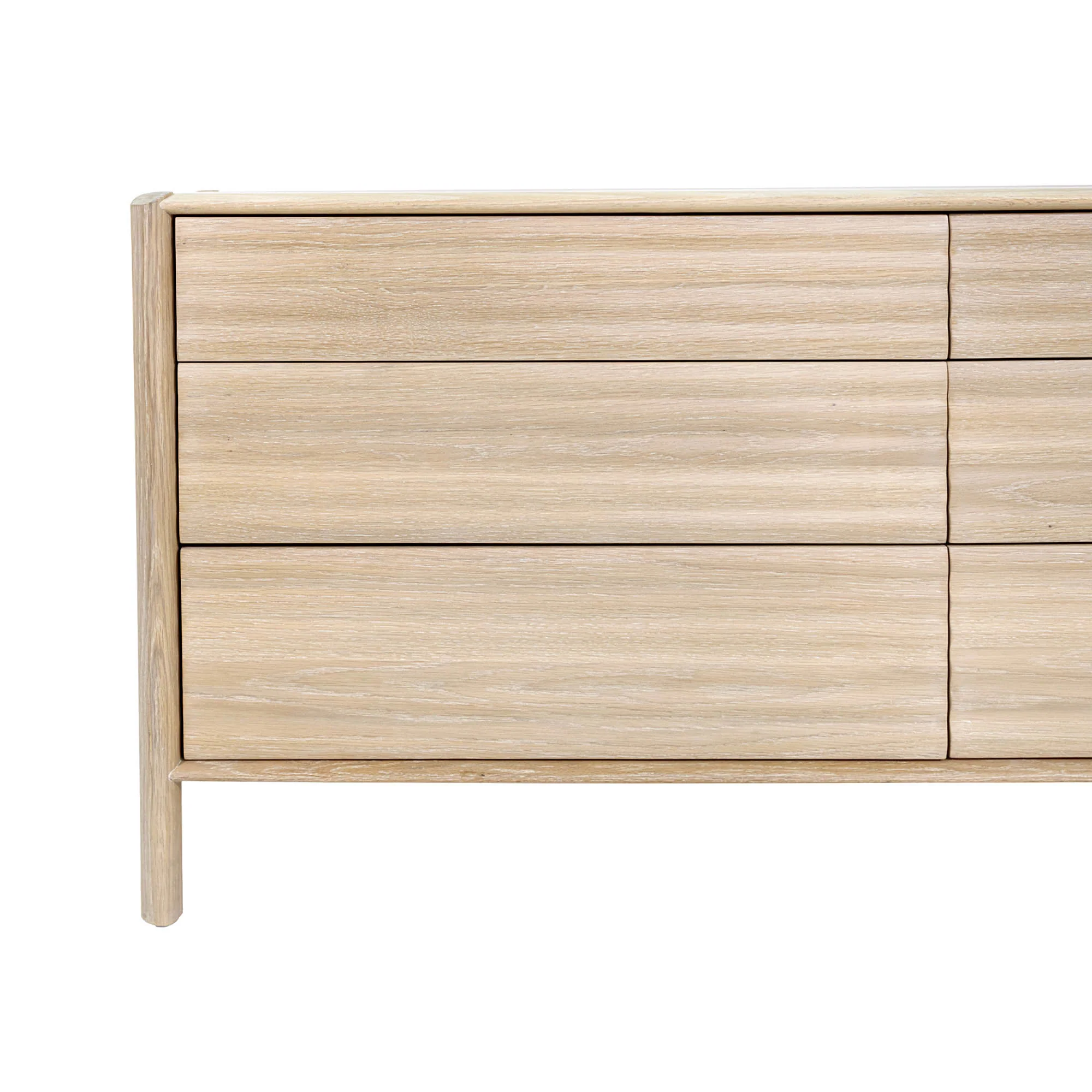 Runway 6 Drawer Dresser - Light Oak - Image 12
