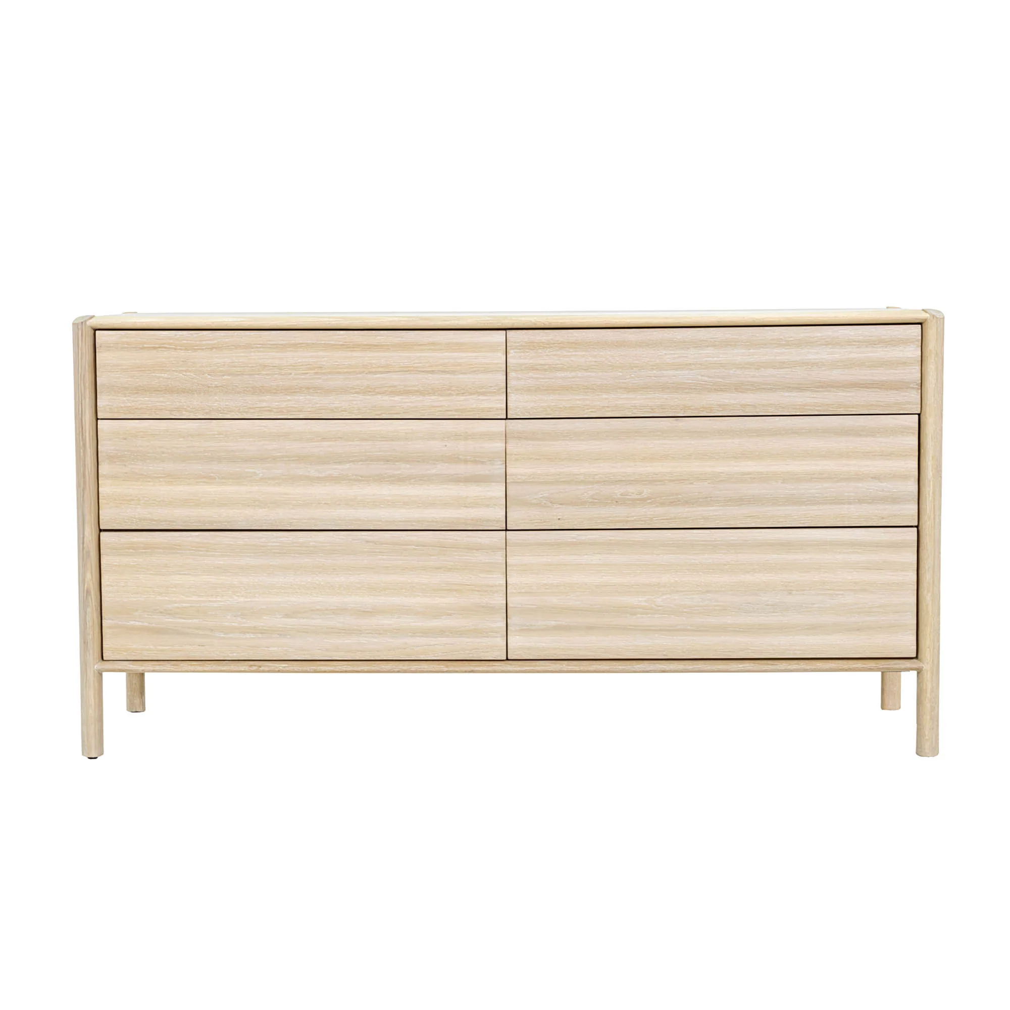 Runway 6 Drawer Dresser - Light Oak - Image 4
