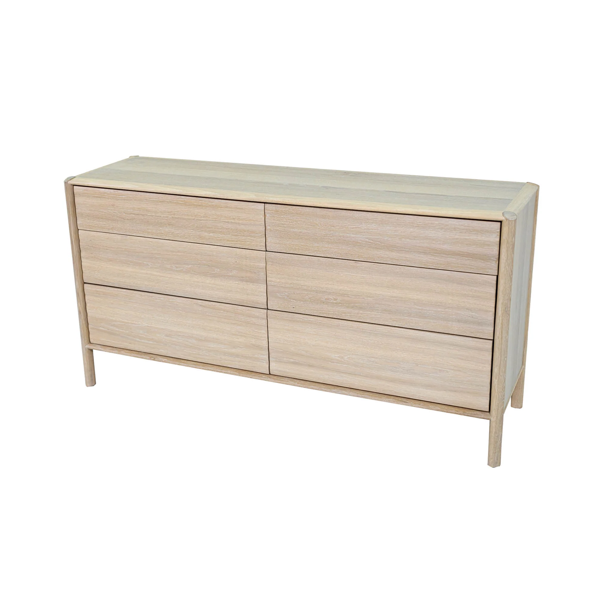 Runway 6 Drawer Dresser - Light Oak - Image 8