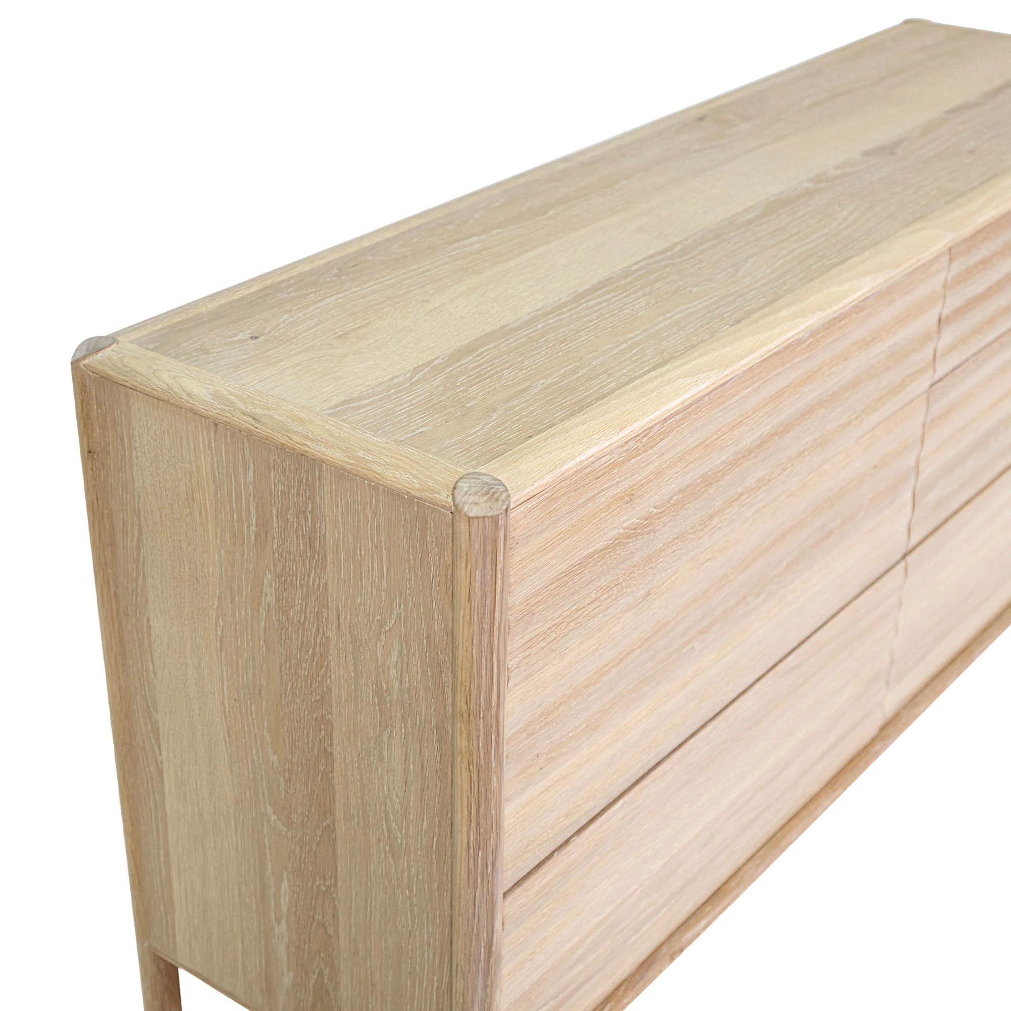 Runway 6 Drawer Dresser - Light Oak - Image 9