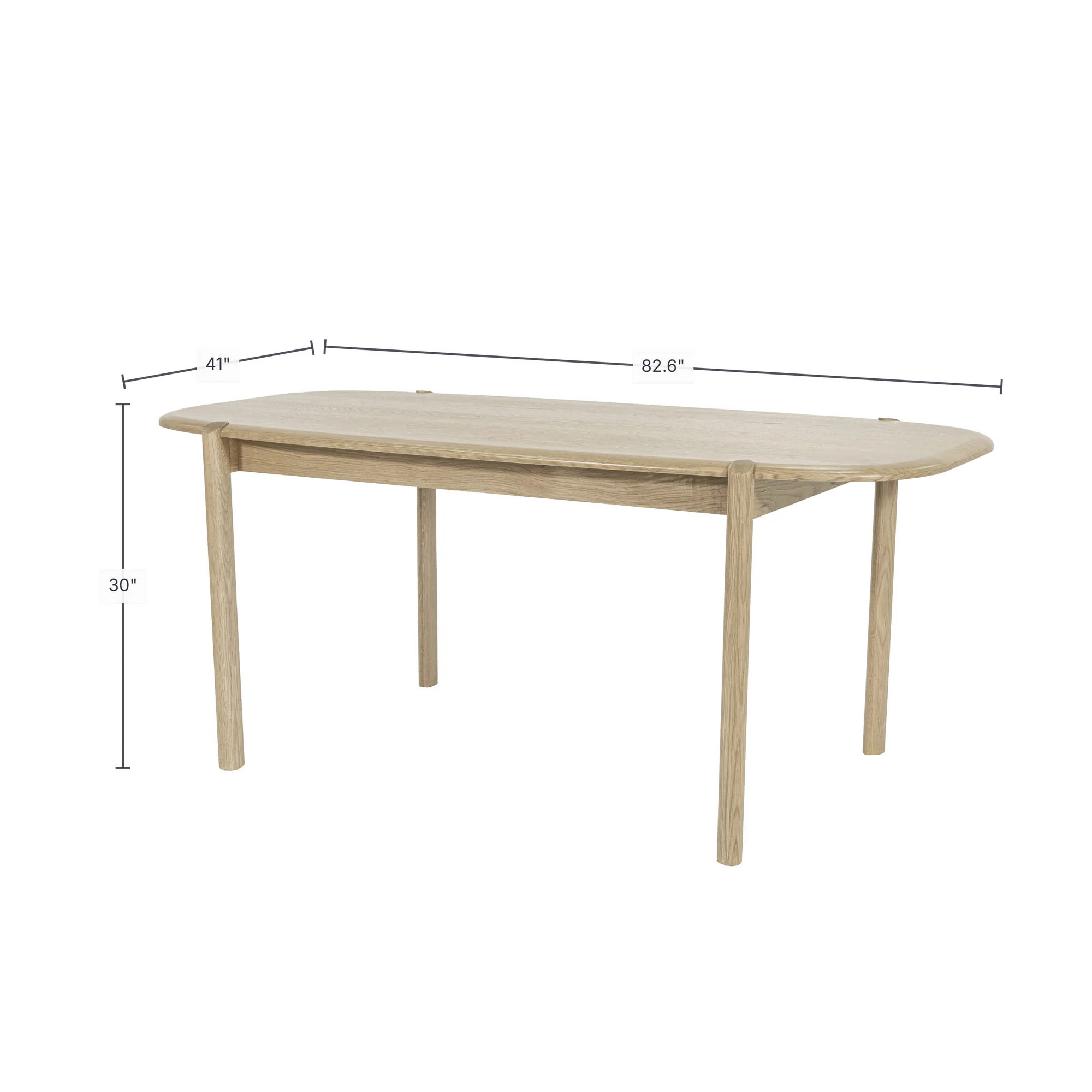 Runway Large Dining Table 82" - Light Oak - Image 3