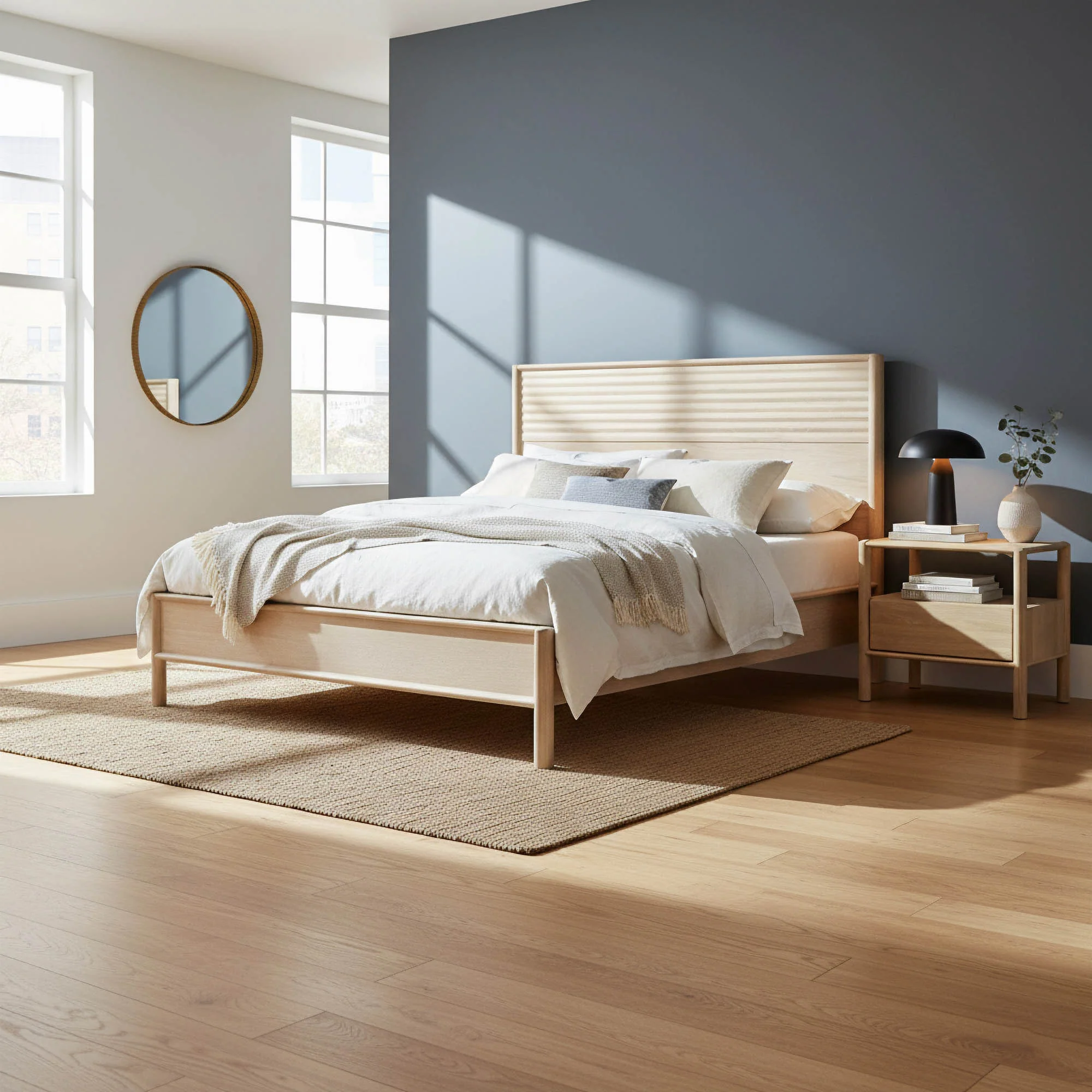 Runway Queen Bed - Light Oak - Image 2