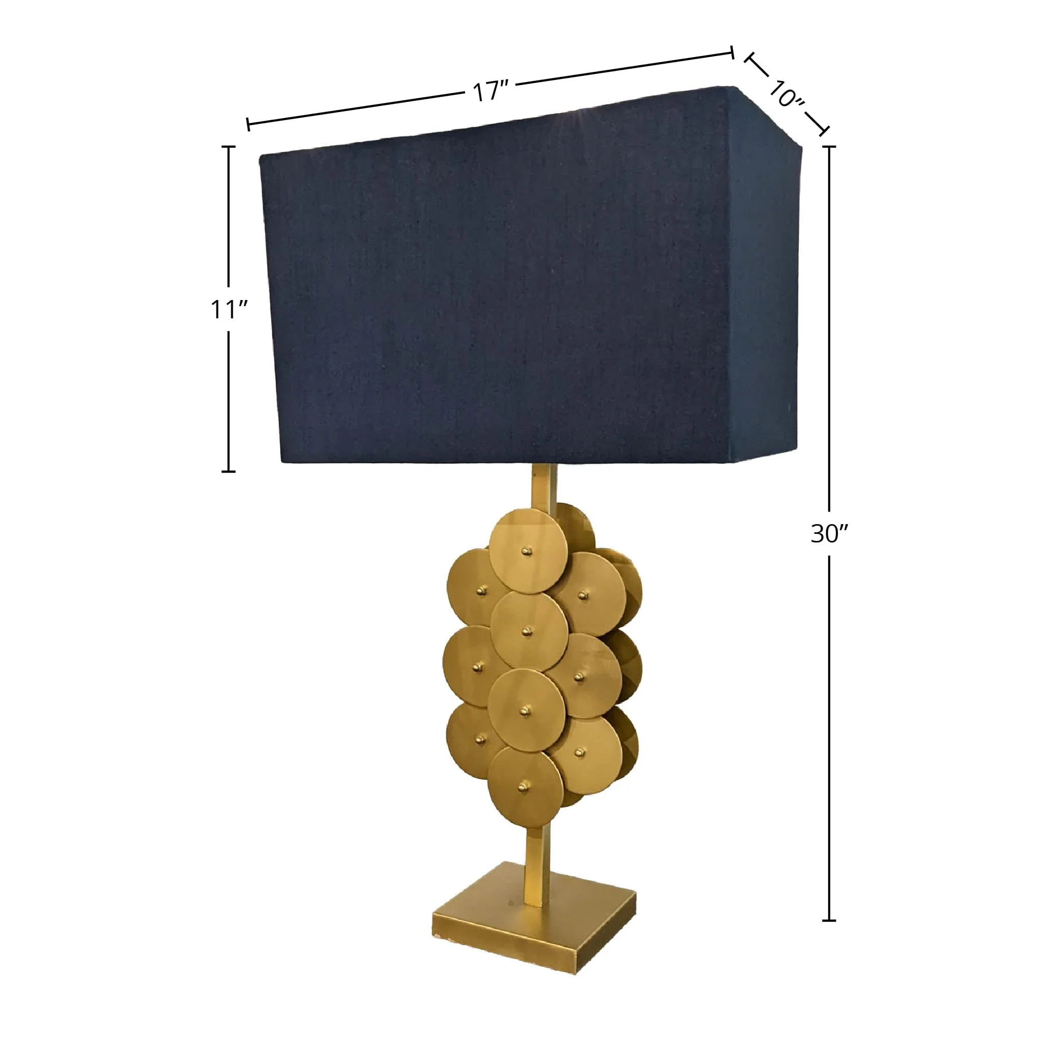 Skye Brass Disc Lamp - Image 3