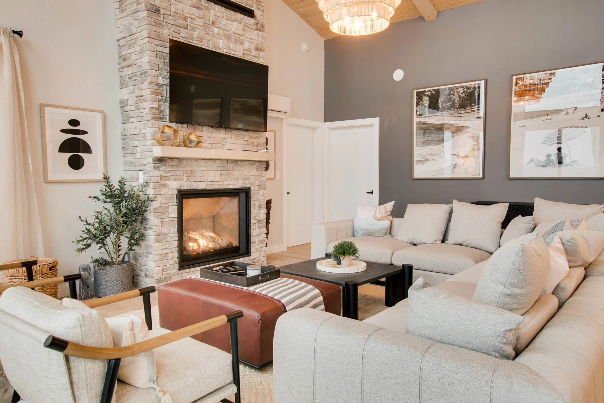 Sullivan Sectional Armless - Alba Stone - Image 7