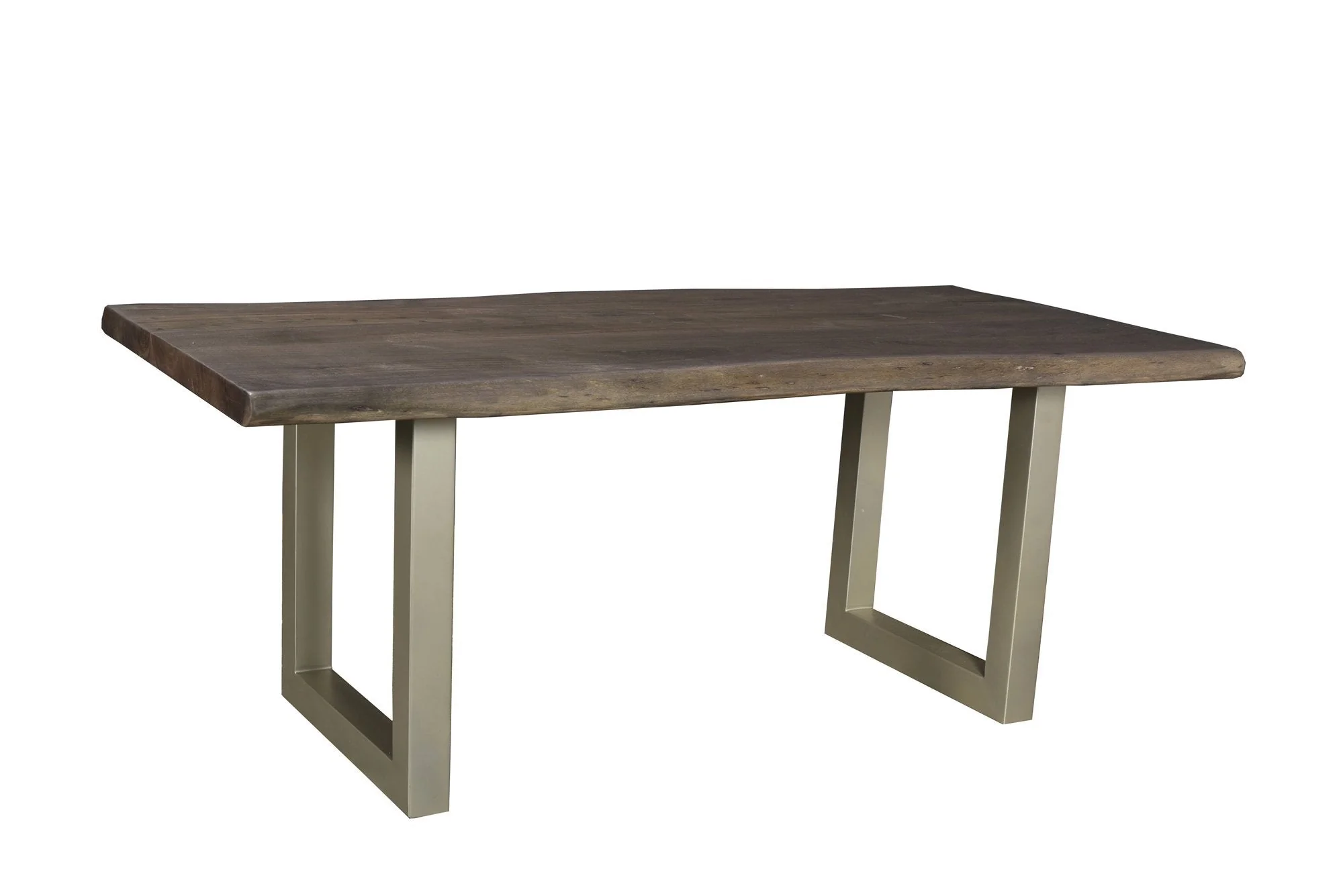 TAJ Dining Table - Vinegar Matte Top/ U Tube Metal Base - Image 4