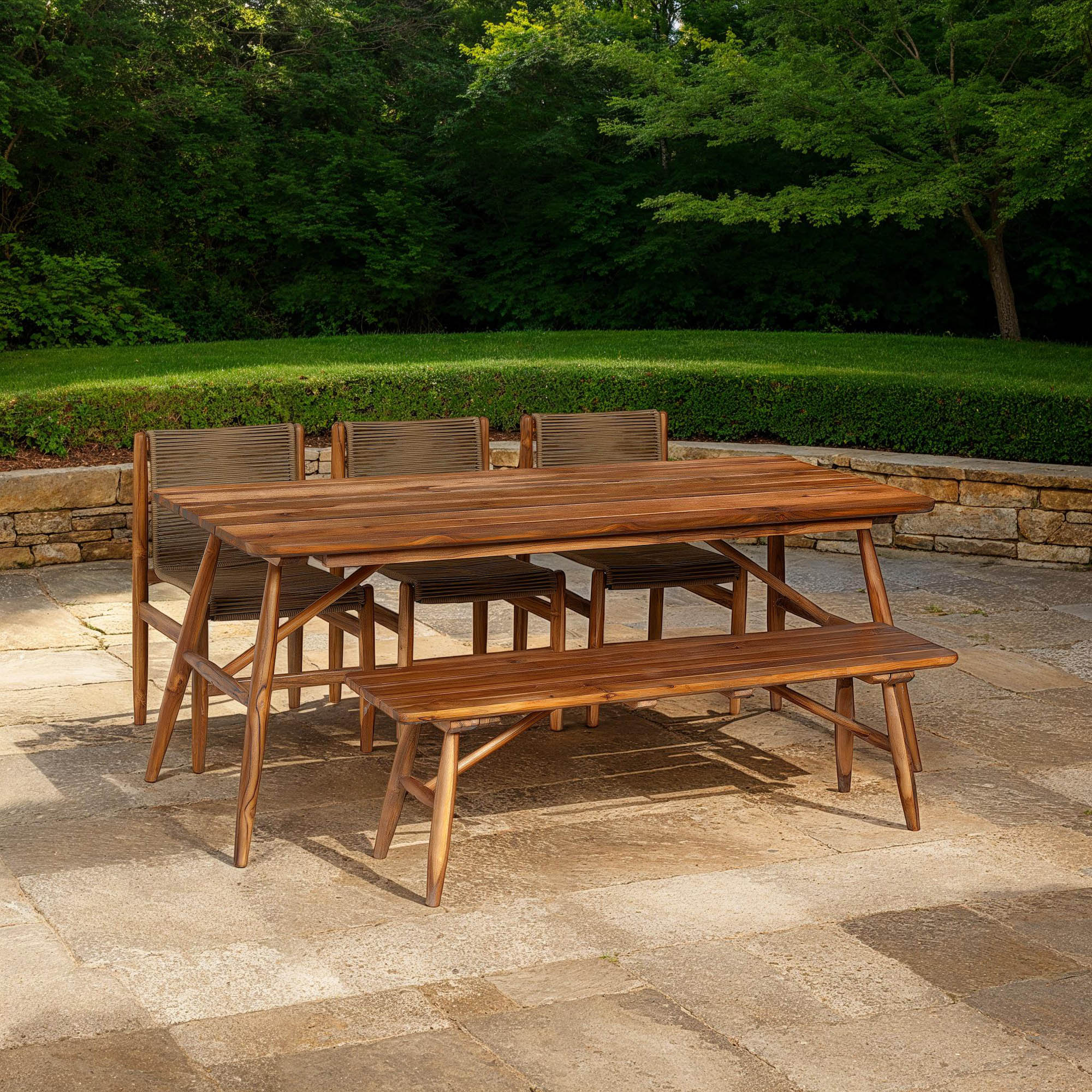 Vineyard Outdoor - Dining Bench - Image 2