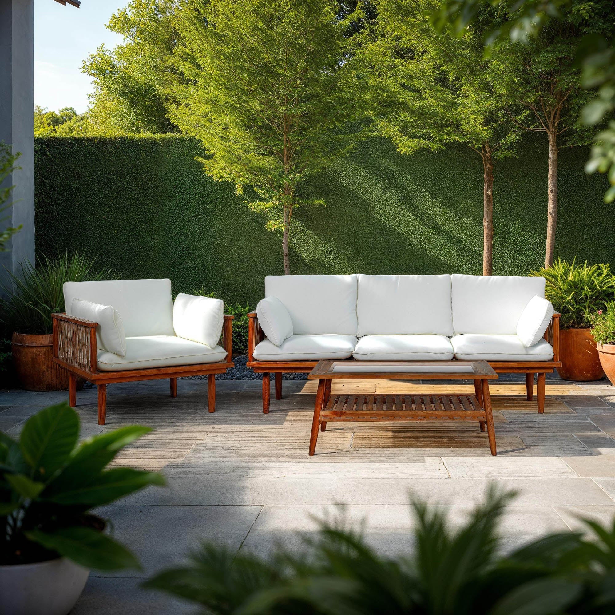 Vineyard Outdoor - Rectangular Coffee Table - Image 2