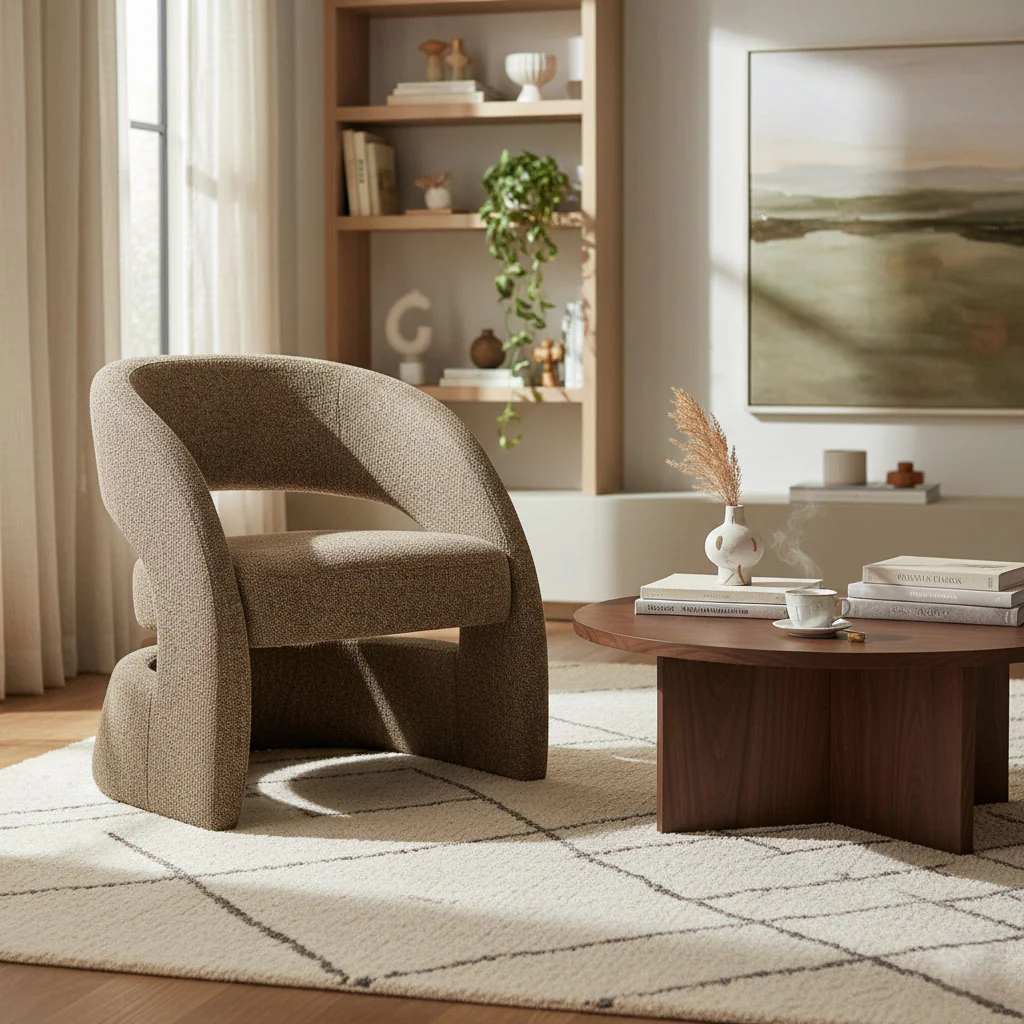 Virgo Club Chair - Chocolate - Image 13