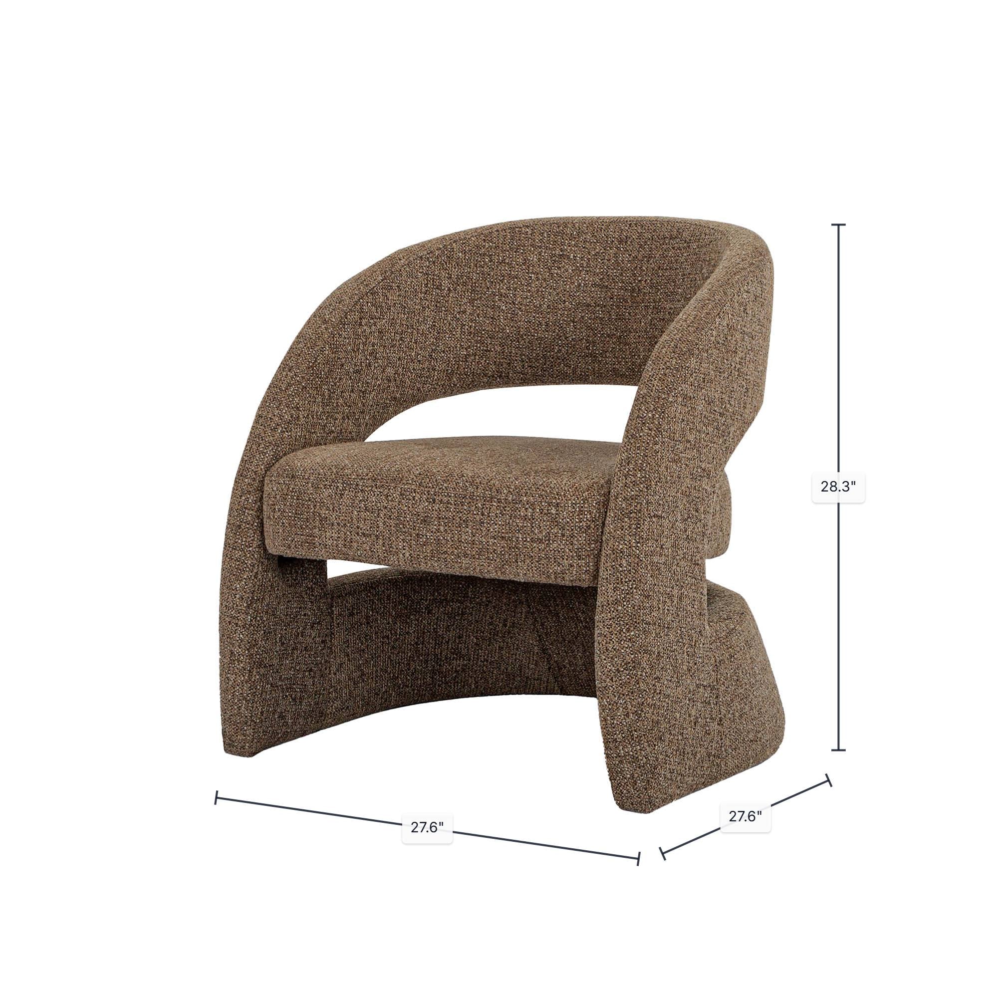 Virgo Club Chair - Chocolate - Image 3