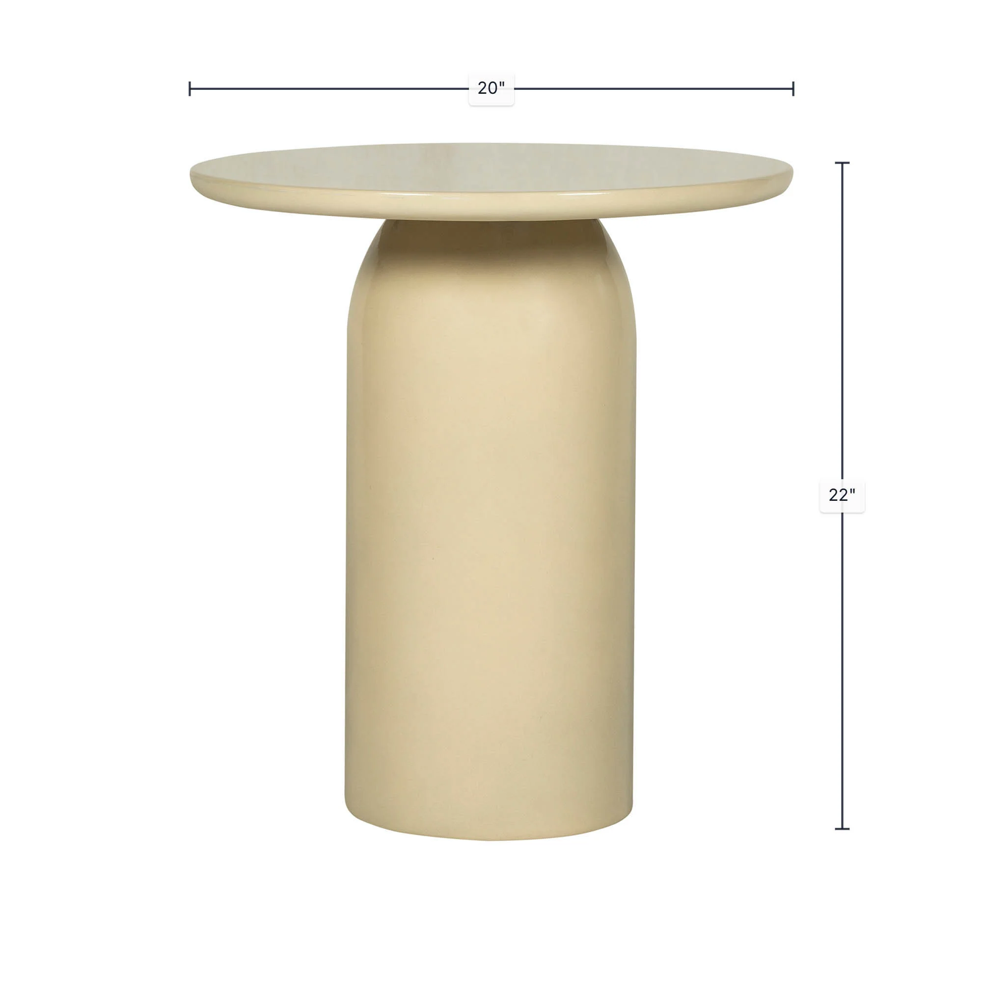 Vision Side Table - Ivory - Image 4