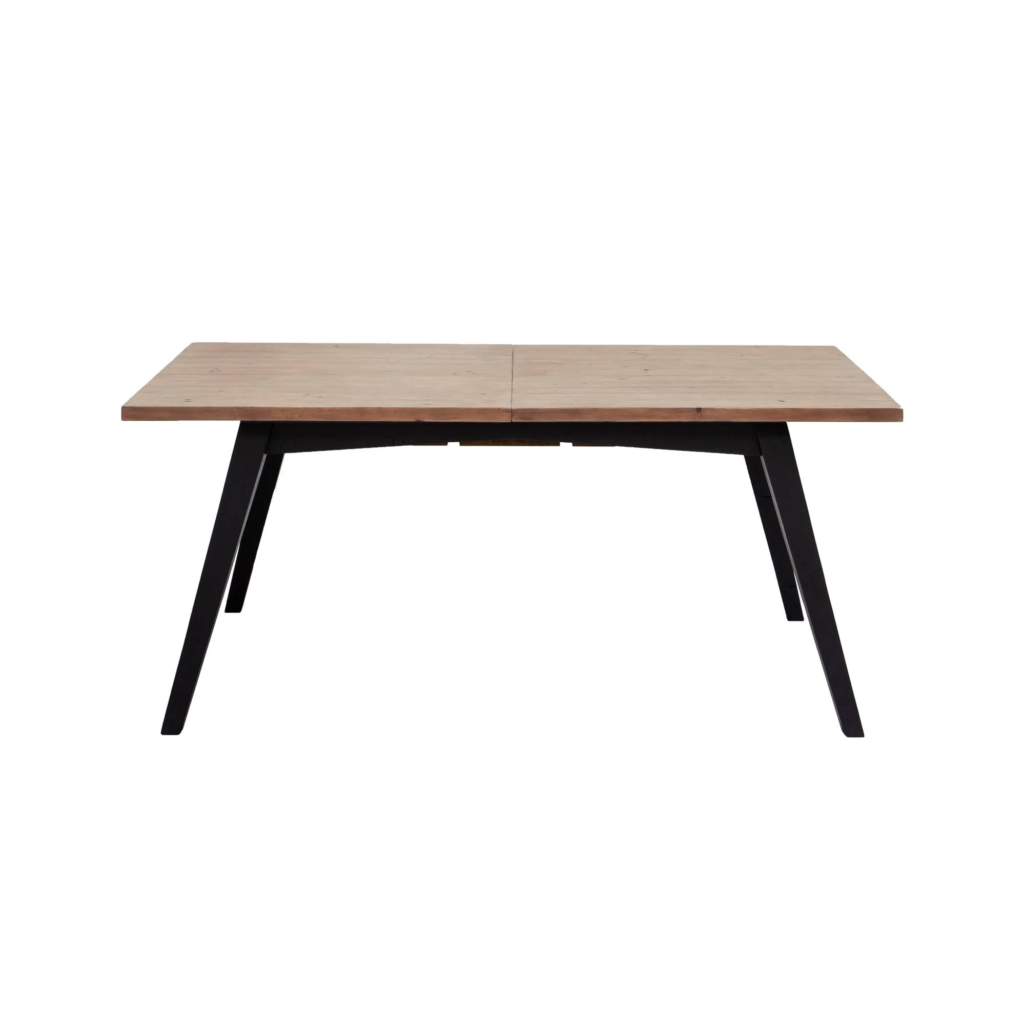 Viva Extension Dining Table - Sundried Wheat - Matte Black - Image 2