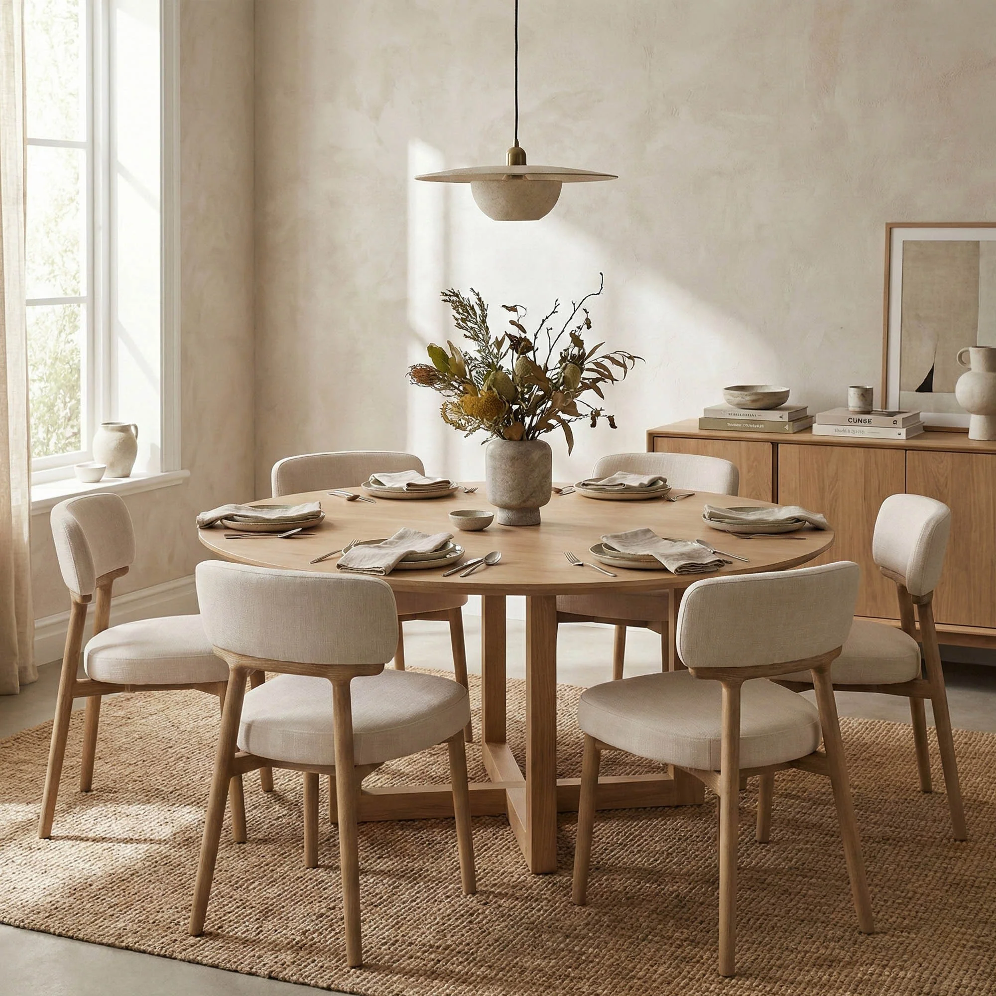 Willow Dining Chair - Porcelain Chenille - Image 8
