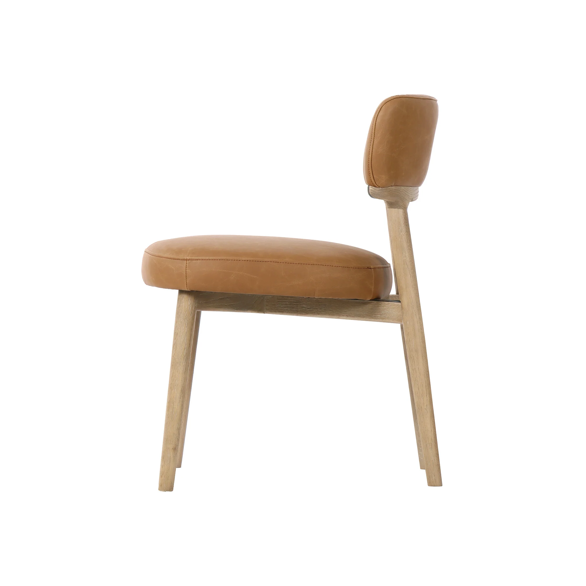 Willow Dining Chair - Tawny Leather - Image 5
